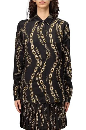 VERSACE Donna, Camicette , Nero, 3Xs, new