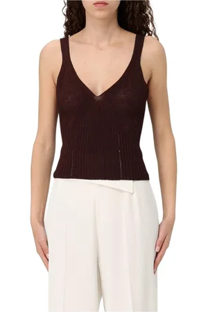 Twin-Set Donna, Top, Marrone, XS, new