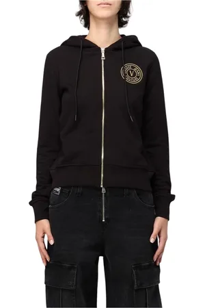 VERSACE Donna, Felpe, Nero, 2Xs, new