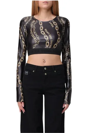 VERSACE Donna, Top, Nero, 3Xs, new