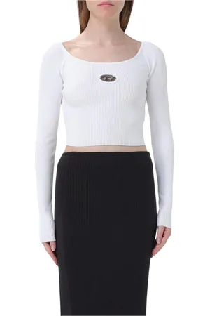 Diesel Donna, Maglie, Bianco, M, new