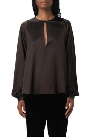 GIANLUCA CAPANNOLO Donna, Camicette , Marrone, L, new