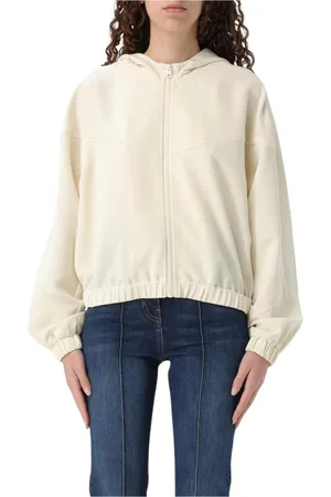 Twin-Set Donna, Felpe, Bianco, M, new