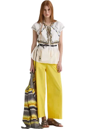 Maliparmi Donna, Pantaloni, Giallo, XL, new