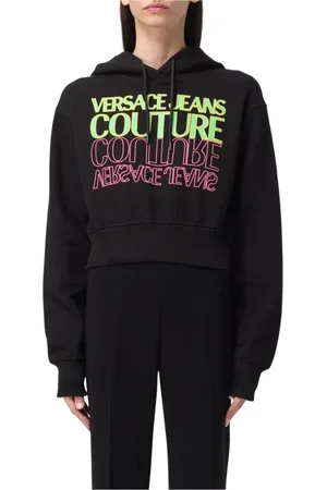 VERSACE Donna, Felpe, Nero, 2Xs, new