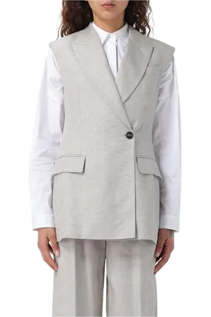 Brunello Cucinelli Donna, Giacche, Grigio, S, new