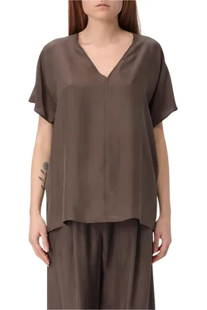ALYSI Donna, Camicette , Marrone, XS, new
