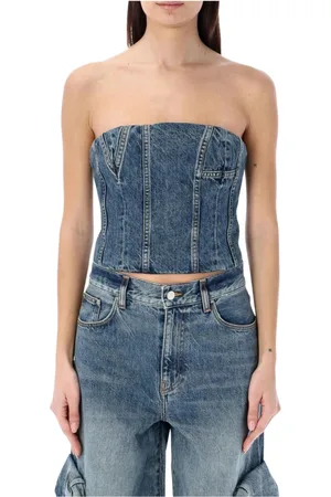 AMIRI Donna, Top, Blu, L, new