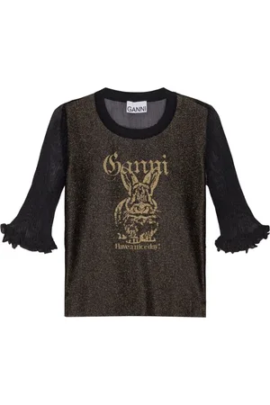 Ganni Donna, Maglie, Nero, M, new