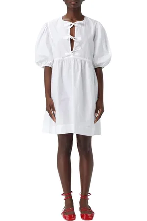 Ganni Donna, Abiti, Bianco, M, new