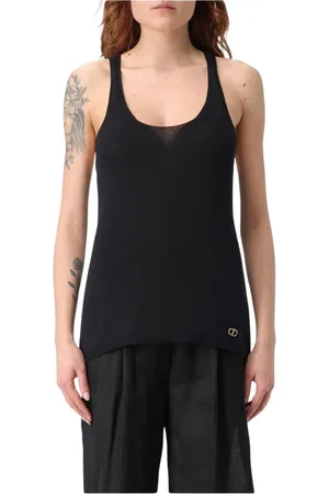 Twin-Set Donna, Top, Nero, 2Xl, new