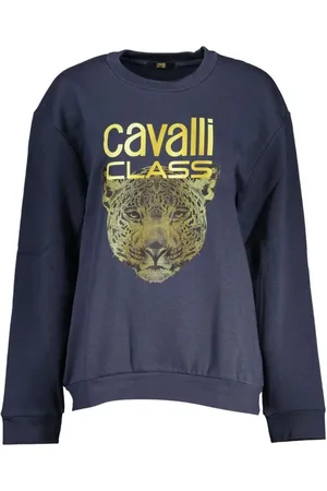 Roberto Cavalli Donna, Felpe, Blu, XL, new