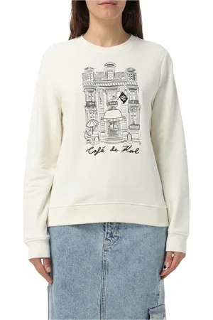 Karl Lagerfeld Donna, Felpe, Bianco, M, new