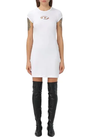 Diesel Donna, Abiti, Bianco, M, new
