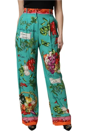 Dolce & Gabbana Donna, Pantaloni, Verde, S, new