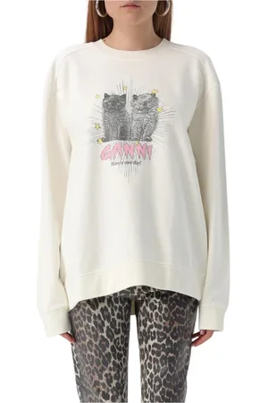 Ganni Donna, Felpe, Bianco, 2Xs, new