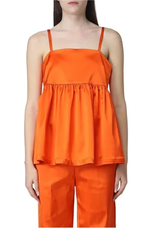 SEMICOUTURE Donna, Top, Arancione, XL, new