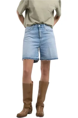 Replay Donna, Pantaloncini, Blu, W28, new