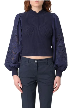 Twin-Set Donna, Maglie, Blu, XS, new