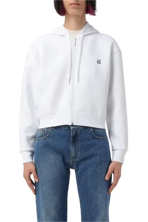 Armani Exchange Donna, Felpe, Bianco, M, new