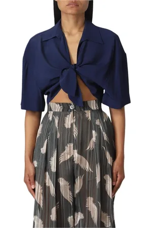 SEMICOUTURE Donna, Camicette , Blu, 2Xs, new