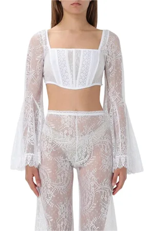 CHARO RUIZ IBIZA Donna, Top, Bianco, M, new