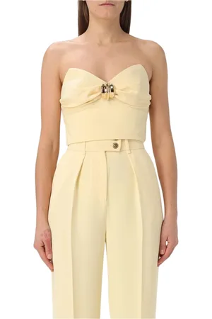 Elisabetta Franchi Donna, Top, Giallo, L, new