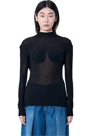 Jean Paul Gaultier Donna, Top, Nero, M, new