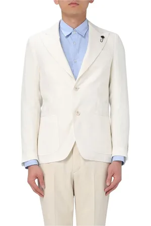 LARDINI Uomo, Giacche, Bianco, XL, new