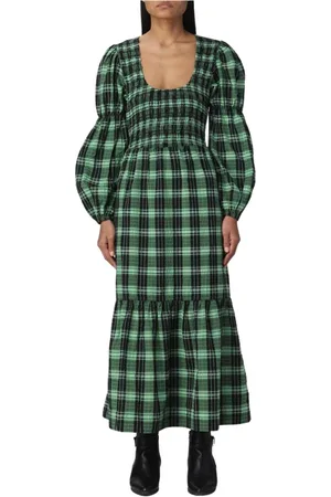 Ganni Donna, Abiti, Verde, S, new