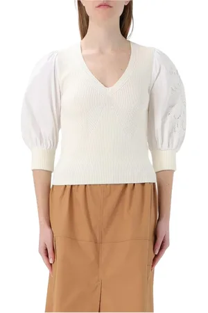 Twin-Set Donna, Maglie, Bianco, S, new