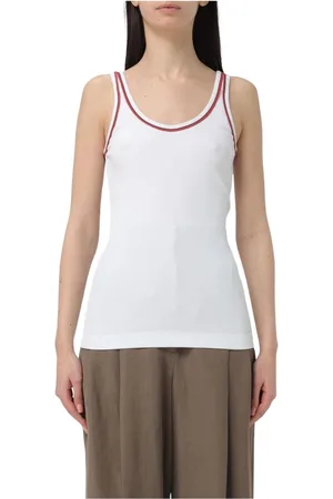 Brunello Cucinelli Donna, Top, Bianco, L, new