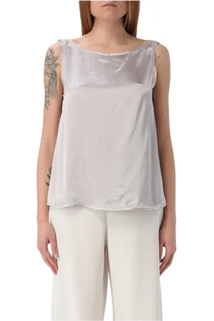 Maliparmi Donna, Top, Grigio, XL, new