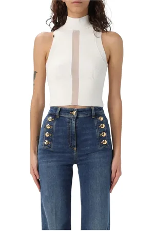 Elisabetta Franchi Donna, Top, Bianco, L, new