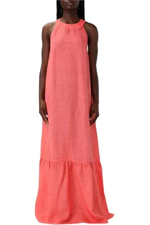 120% Lino Donna, Abiti, Rosso, M, new