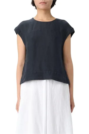 120% Lino Donna, Camicette , Blu, M, new