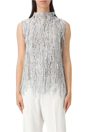 Brunello Cucinelli Donna, Top, Grigio, S, new