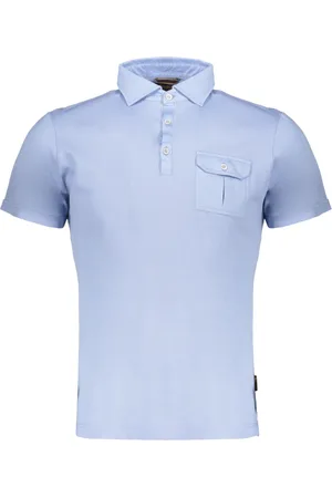 MOORER Uomo, Top, Blu, 4Xl, new