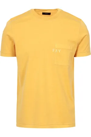 FAY Uomo, Top, Giallo, XL, new