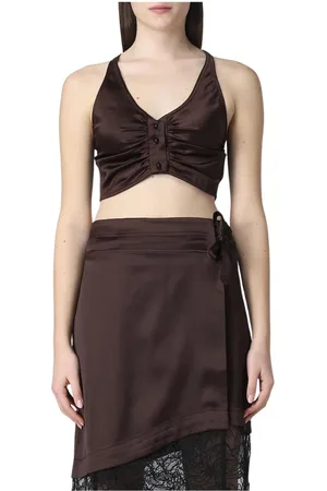Ganni Donna, Top, Marrone, M, new