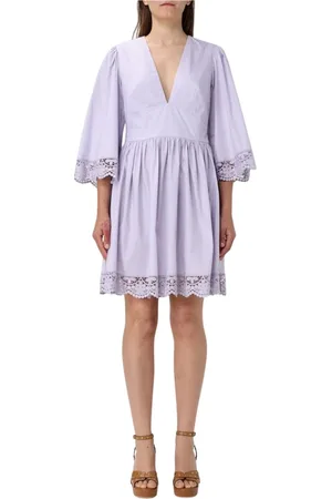 Twin-Set Donna, Abiti, Viola, L, new