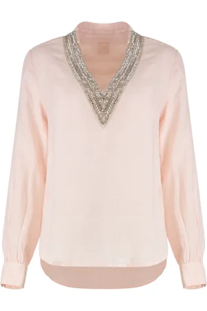 120% Lino Donna, Camicette , Rosa, S, new