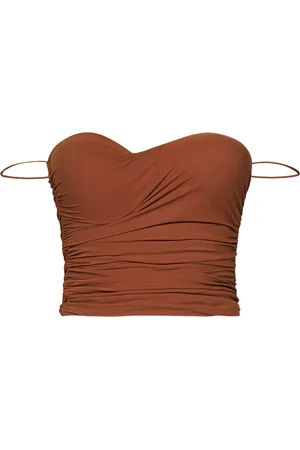 Amazuìn Donna, Top, Marrone, Taglia unica, new