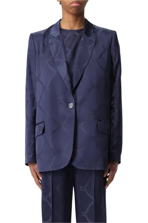 Twin-Set Donna, Giacche, Blu, XL, new