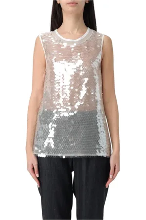 LORENA ANTONIAZZI Donna, Top, Bianco, S, new
