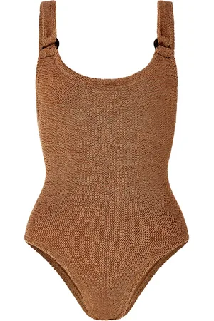Hunza G Donna, Costumi da bagno, Marrone, Taglia unica, new
