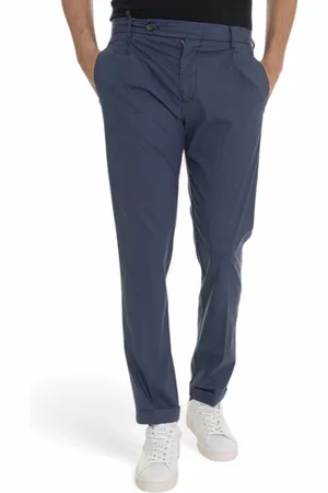 Berwich Uomo, Pantaloni, Blu, L, new