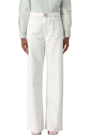 Twin-Set Donna, Jeans, Bianco, W30, new