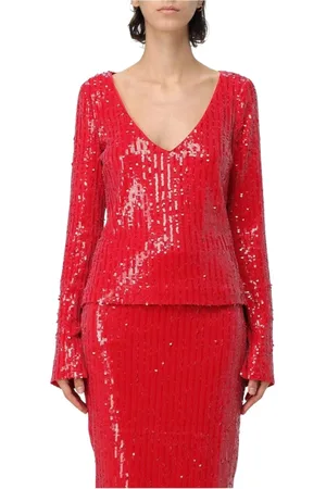 ROTATE Donna, Top, Rosso, M, new