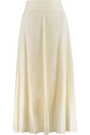 120% Lino Donna, Gonne, Bianco, M, new